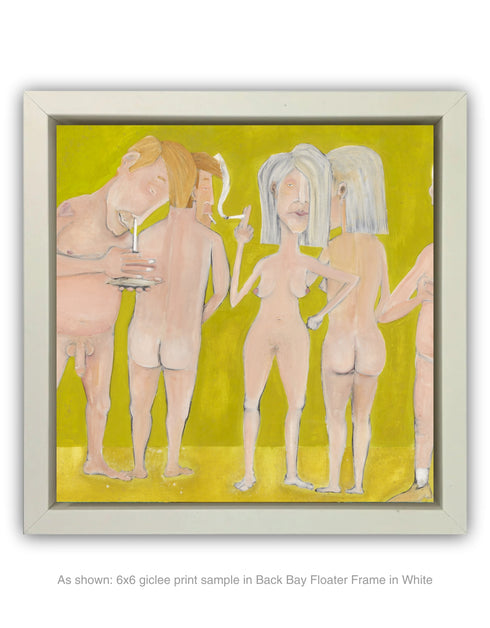 Naked People Doing Drugs | Framed Giclee Print on Canvas